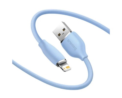 Кабель Baseus Jelly Liquid Silica Gel Fast Charging Data Cable USB to iP 2.4A 2m Blue (CAGD000103) Кабель Baseus Jelly Liquid Silica Gel Fast Charging Data Cable USB to iP 2.4A 2m Blue (CAGD000103)