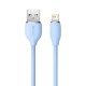 Кабель Baseus Jelly Liquid Silica Gel Fast Charging Data Cable USB to iP 2.4A 2m Blue (CAGD000103)
