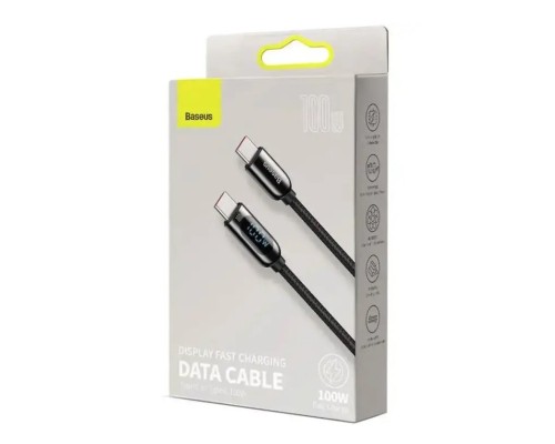 Кабель Baseus Display Fast Charging Data Cable Type-C to Type-C 100W 1m Black (CATSK-B01) Кабель Baseus Display Fast Charging Data Cable Type-C to Type-C 100W 1m Black (CATSK-B01)