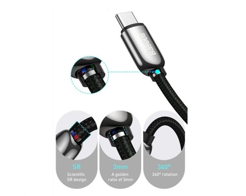 Кабель Baseus Display Fast Charging Data Cable Type-C to Type-C 100W 1m Black (CATSK-B01) Кабель Baseus Display Fast Charging Data Cable Type-C to Type-C 100W 1m Black (CATSK-B01)