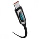 Кабель Baseus Display Fast Charging Data Cable Type-C to Type-C 100W 1m Black (CATSK-B01)