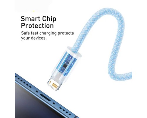 Кабель Baseus Dynamic Series Fast Charging Data Cable USB to iP 2.4A 1m Blue (CALD000403) Кабель Baseus Dynamic Series Fast Charging Data Cable USB to iP 2.4A 1m Blue (CALD000403)