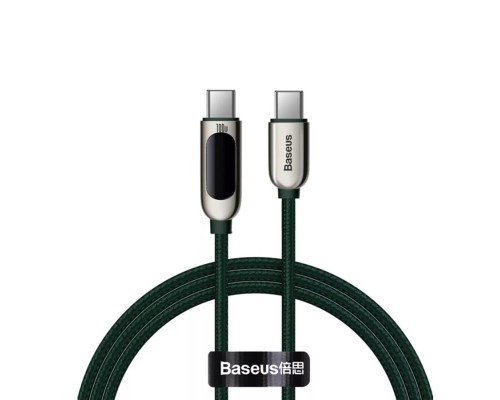 Кабель Baseus Display Fast Charging Data Cable Type-C to Type-C 100W 1m Green (CATSK-B06) Кабель Baseus Display Fast Charging Data Cable Type-C to Type-C 100W 1m Green (CATSK-B06)