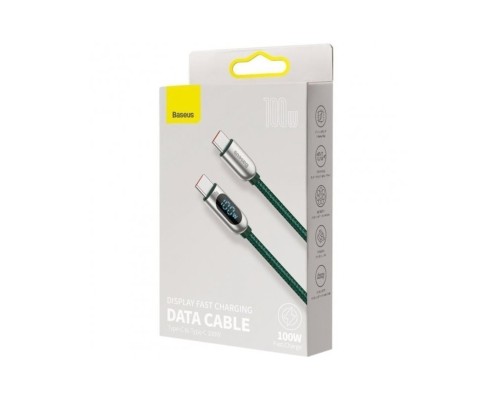 Кабель Baseus Display Fast Charging Data Cable Type-C to Type-C 100W 1m Green (CATSK-B06) Кабель Baseus Display Fast Charging Data Cable Type-C to Type-C 100W 1m Green (CATSK-B06)