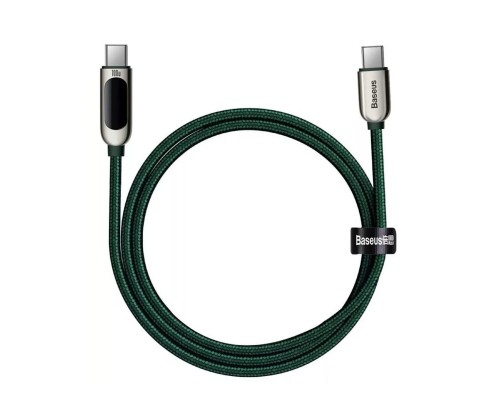 Кабель Baseus Display Fast Charging Data Cable Type-C to Type-C 100W 1m Green (CATSK-B06) Кабель Baseus Display Fast Charging Data Cable Type-C to Type-C 100W 1m Green (CATSK-B06)