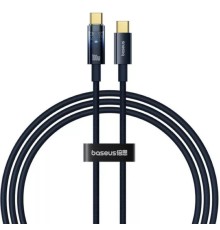 Кабель Baseus Explorer Charging Cable USB-C to USB-C 100W with Auto Shutdown  1m Deepsea Blue (P10319704321-00)