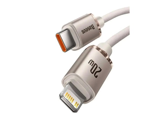 Кабель Baseus Crystal Shine Series Fast Charging Data Cable Type-C to iP 20W 1.2m Pink (CAJY001304) Кабель Baseus Crystal Shine Series Fast Charging Data Cable Type-C to iP 20W 1.2m Pink (CAJY001304)