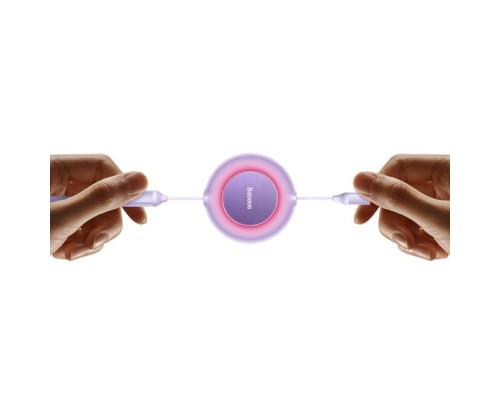 Кабель Baseus Bright Mirror 2 Series Retractable 3-in-1 Fast Charging Data Cable USB to M+L+C 66W 1.1m Purple (CAMJ010105) Кабель Baseus Bright Mirror 2 Series Retractable 3-in-1 Fast Charging Data Cable USB to M+L+C 66W 1.1m Purple (CAMJ010105)