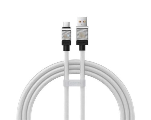 Кабель Baseus CoolPlay Series Fast Charging Cable USB to Type-C 100W 2m White (CAKW000702) Кабель Baseus CoolPlay Series Fast Charging Cable USB to Type-C 100W 2m White (CAKW000702)