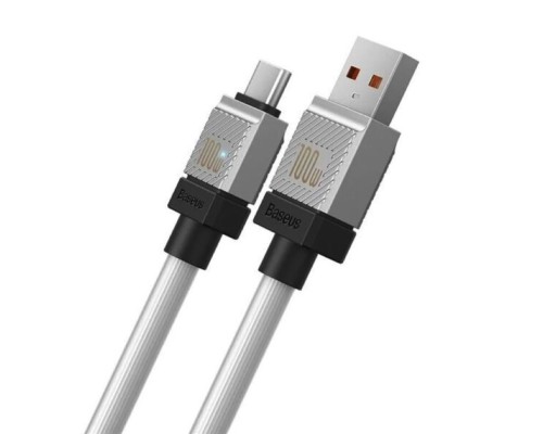 Кабель Baseus CoolPlay Series Fast Charging Cable USB to Type-C 100W 2m White (CAKW000702) Кабель Baseus CoolPlay Series Fast Charging Cable USB to Type-C 100W 2m White (CAKW000702)