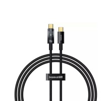 Кабель Baseus Explorer Charging Cable USB-C to USB-C 100W with Auto Shutdown  1m Cluster Black (P10319703111-00)