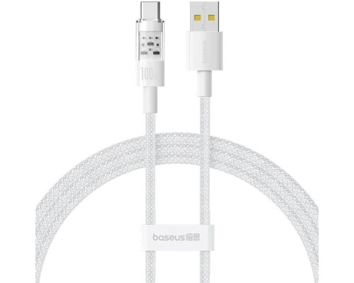 Кабель Baseus Gem Fast-Charging Data Cable USB to USB-C 100W 1m Moon White (P10373002211-00) Кабель Baseus Gem Fast-Charging Data Cable USB to USB-C 100W 1m Moon White (P10373002211-00)