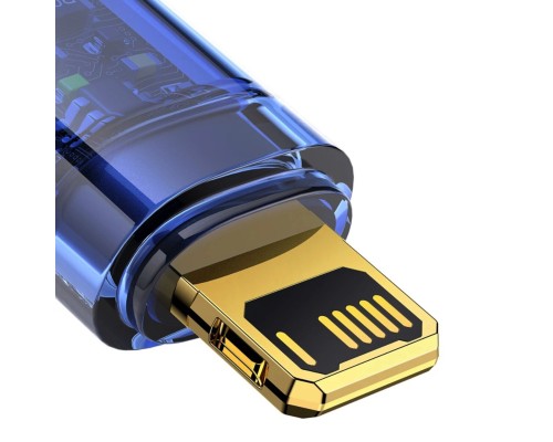 Кабель Baseus Explorer Series Auto Power-Off Fast Charging Data Cable USB to IP 2.4A 1m Blue (CATS000403) Кабель Baseus Explorer Series Auto Power-Off Fast Charging Data Cable USB to IP 2.4A 1m Blue (CATS000403)