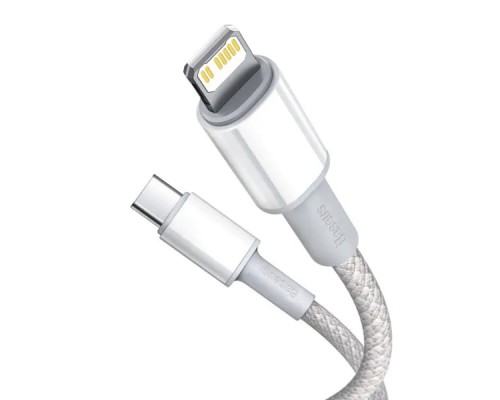 Кабель Baseus High Density Braided Fast Charging Data Cable Type-C to iP PD 20W 2m White (CATLGD-A02) Кабель Baseus High Density Braided Fast Charging Data Cable Type-C to iP PD 20W 2m White (CATLGD-A02)