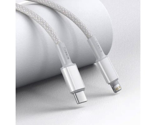 Кабель Baseus High Density Braided Fast Charging Data Cable Type-C to iP PD 20W 2m White (CATLGD-A02) Кабель Baseus High Density Braided Fast Charging Data Cable Type-C to iP PD 20W 2m White (CATLGD-A02)
