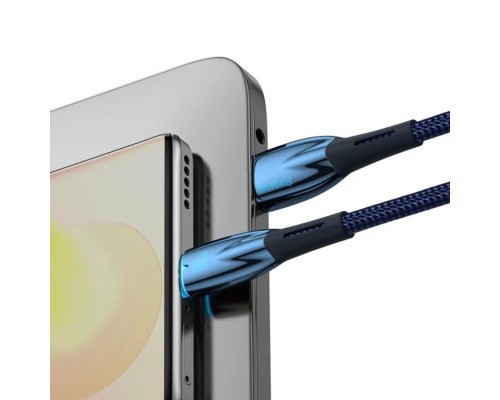 Кабель Baseus Glimmer Series Fast Charging Data Cable USB to Type-C 100W 2m Blue (CADH000503) Кабель Baseus Glimmer Series Fast Charging Data Cable USB to Type-C 100W 2m Blue (CADH000503)