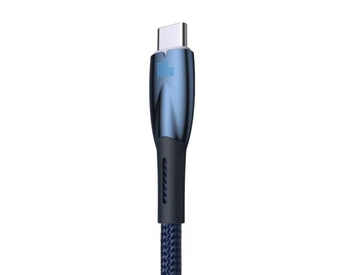 Кабель Baseus Glimmer Series Fast Charging Data Cable USB to Type-C 100W 2m Blue (CADH000503) Кабель Baseus Glimmer Series Fast Charging Data Cable USB to Type-C 100W 2m Blue (CADH000503)