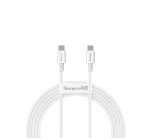 Кабель Baseus Superior Series Fast Charging Data Cable Type-C to Type-C 100W 1m White (CATYS-B02)