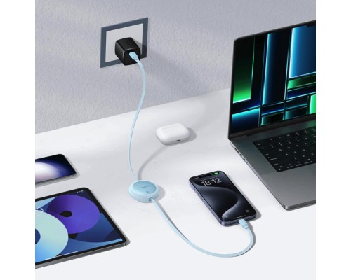 Кабель Baseus Free2Pull Mini Charging Cable USB-C to USB-C 60W 1m Galaxy Blue (P10364500311-01) Кабель Baseus Free2Pull Mini Charging Cable USB-C to USB-C 60W 1m Galaxy Blue (P10364500311-01)