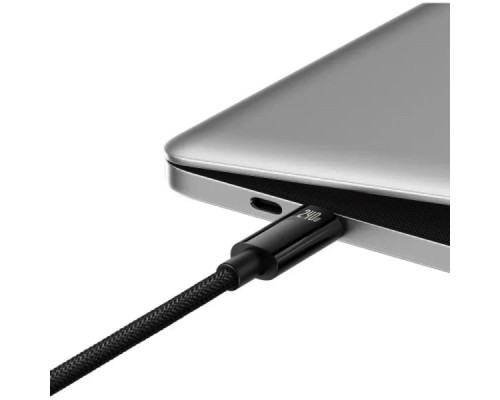 Кабель Baseus Tungsten Gold Fast Charging Data Cable Type-C to Type-C 240W 1m Black (CAWJ040001) Кабель Baseus Tungsten Gold Fast Charging Data Cable Type-C to Type-C 240W 1m Black (CAWJ040001)