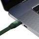 Кабель Baseus Bright Mirror 2 Series Retractable 3-in-1 Fast Charging  Data Cable Type-C to M+L+C 100W 1.1m Green (CAMJ010206)