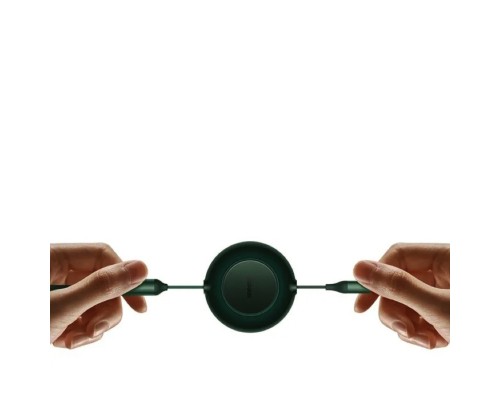 Кабель Baseus Bright Mirror 2 Series Retractable 3-in-1 Fast Charging  Data Cable Type-C to M+L+C 100W 1.1m Green (CAMJ010206)