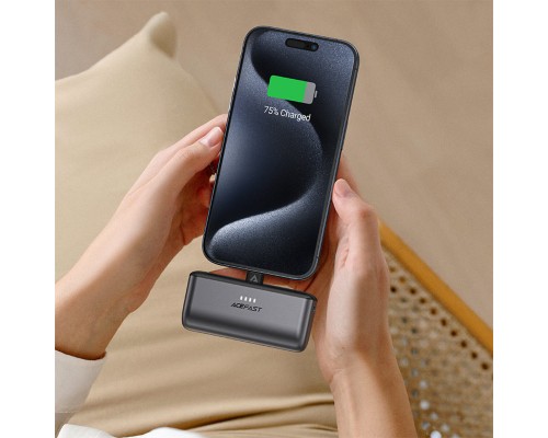 Зовнішній акумулятор ACEFAST M9-5000 PD20W capsule power bank Black (6974316283201) Зовнішній акумулятор ACEFAST M9-5000 PD20W capsule power bank Black (6974316283201)