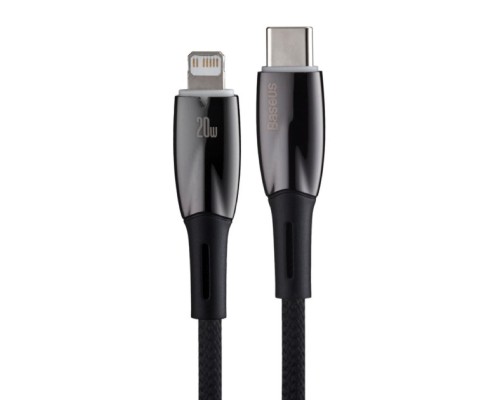 Кабель Baseus Glimmer Series Fast Charging Data Cable Type-C to iP 20W 1m Black (CADH000001) Кабель Baseus Glimmer Series Fast Charging Data Cable Type-C to iP 20W 1m Black (CADH000001)