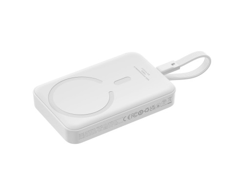Зовнішній акумулятор Baseus Magnetic Mini Wireless Fast Charge Power Bank Type-C Edition 10000mAh 30W Stellar White (P1002210B223-00) Зовнішній акумулятор Baseus Magnetic Mini Wireless Fast Charge Power Bank Type-C Edition 10000mAh 30W Stellar White (P1002210B223-00)