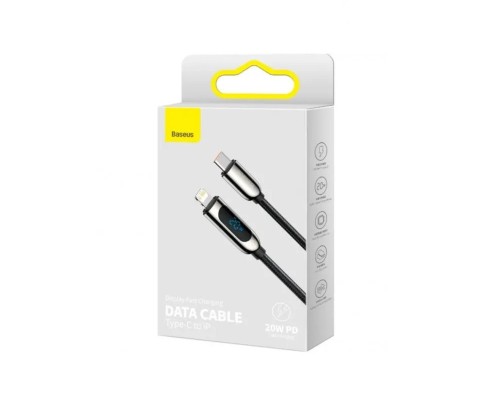 Кабель Baseus Display Fast Charging Data Cable Type-C to IP 20W 1m Black (CATLSK-01) Кабель Baseus Display Fast Charging Data Cable Type-C to IP 20W 1m Black (CATLSK-01)