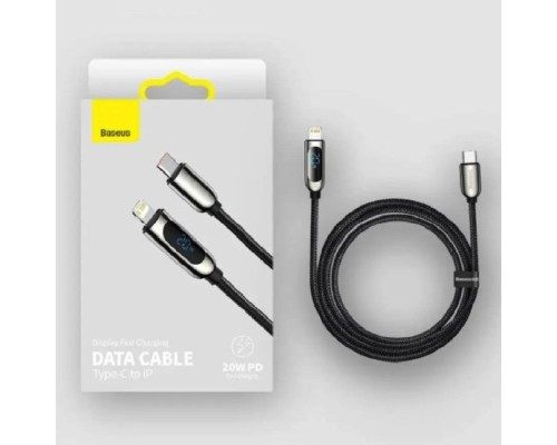 Кабель Baseus Display Fast Charging Data Cable Type-C to IP 20W 1m Black (CATLSK-01) Кабель Baseus Display Fast Charging Data Cable Type-C to IP 20W 1m Black (CATLSK-01)