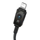 Кабель Baseus Unbreakable Series Fast Charging Data Cable USB to iP 2.4A 1m Cluster Black (P10355802111-00)
