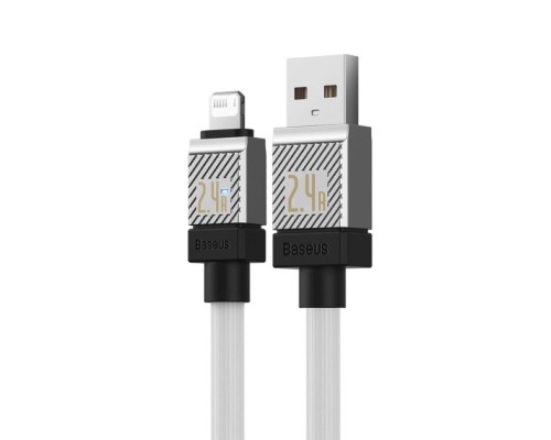 Кабель Baseus CoolPlay Series Fast Charging Cable USB to iP 2.4A 2m White (CAKW000502) Кабель Baseus CoolPlay Series Fast Charging Cable USB to iP 2.4A 2m White (CAKW000502)