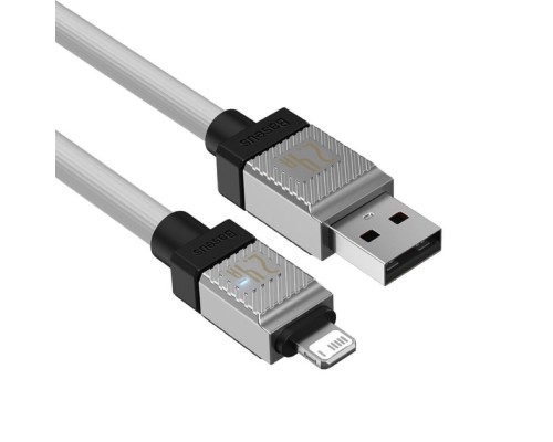 Кабель Baseus CoolPlay Series Fast Charging Cable USB to iP 2.4A 2m White (CAKW000502) Кабель Baseus CoolPlay Series Fast Charging Cable USB to iP 2.4A 2m White (CAKW000502)