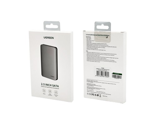 Зовнішня кишеня для накопичувача UGREEN 2.5-Inch SATA External Hard Drive Enclosure (UGR-70498)