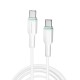 Кабель WUW-X205 Type-C to Type-C 65W 1m white (WUW-X205TCTC)