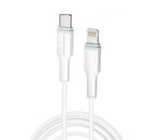 Кабель WUW-X206 Type-C to Lightning PD20W 1m white (WUW-X206TL)
