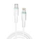 Кабель WUW-X206 Type-C to Lightning PD20W 1m white (WUW-X206TL)