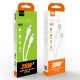 Кабель WUW-X206 Type-C to Lightning PD20W 1m white (WUW-X206TL)