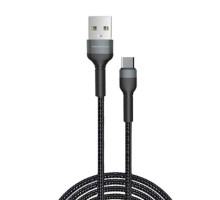 Кабель WUW-X192 USB Type-C 2.4A 2m black (WUW-X192TC)