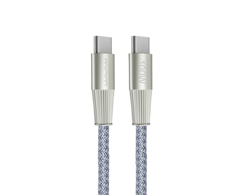Кабель WUW-X201 Type-C to Type-C 100W 1m grey (WUW-X201TCTC) Кабель WUW-X201 Type-C to Type-C 100W 1m grey (WUW-X201TCTC)