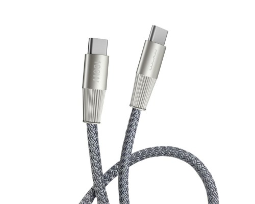 Кабель WUW-X201 Type-C to Type-C 100W 1m grey (WUW-X201TCTC) Кабель WUW-X201 Type-C to Type-C 100W 1m grey (WUW-X201TCTC)