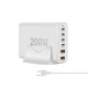 Мережевий зарядний пристрій WUW-C214 Gan 200W white (WUW-C214)