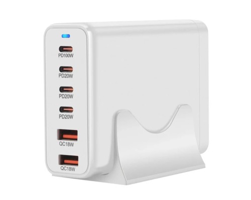 Мережевий зарядний пристрій WUW-C214 Gan 200W white (WUW-C214) Мережевий зарядний пристрій WUW-C214 Gan 200W white (WUW-C214)