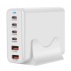 Мережевий зарядний пристрій WUW-C214 Gan 200W white (WUW-C214)