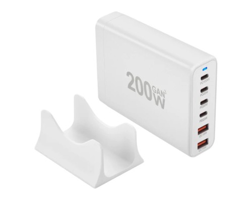 Мережевий зарядний пристрій WUW-C214 Gan 200W white (WUW-C214) Мережевий зарядний пристрій WUW-C214 Gan 200W white (WUW-C214)