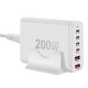 Мережевий зарядний пристрій WUW-C214 Gan 200W white (WUW-C214)