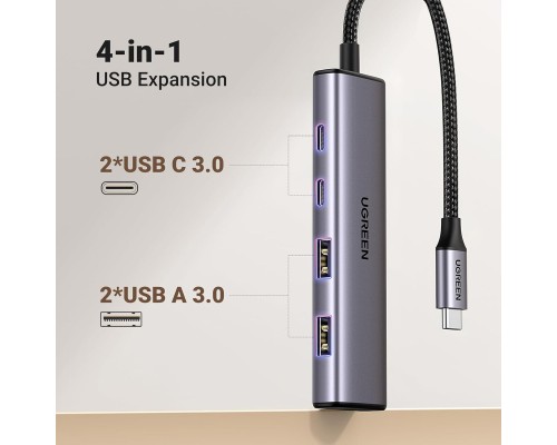 USB-хаб UGREEN 4-Port USB-C Hub (UGR-15395) USB-хаб UGREEN 4-Port USB-C Hub (UGR-15395)