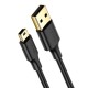 Кабель UGREEN USB 2.0 A Male to Mini 5 Pin Male Cable 0.5m (Black) (UGR-10354)