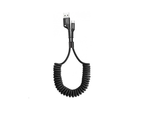 Кабель Baseus Fish eye Spring Data Cable For Type-C 3A 1M Black (CATSR-01) Кабель Baseus Fish eye Spring Data Cable For Type-C 3A 1M Black (CATSR-01)